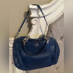 Authentic Coach Vintage Madison Gathered Leather Carrie Handbag! NWT